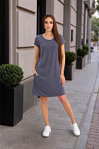 Платье Trikotag T1403 d.grey - делук