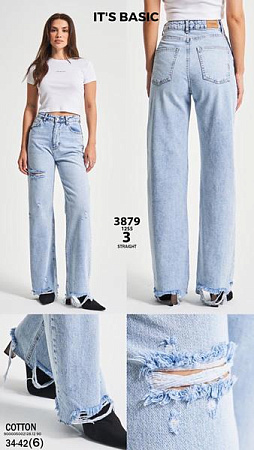 Джинсы Maxim Jeans 3879 l.blue - делук