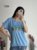 Футболка Fsn 1284 l.blue - делук