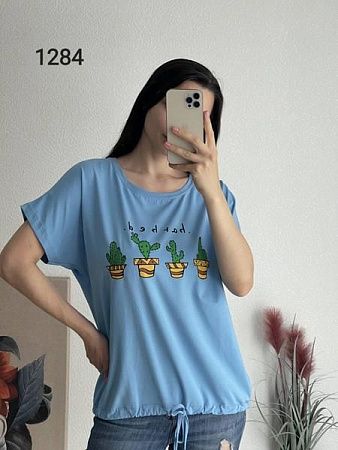 Футболка Fsn 1284 l.blue - делук