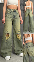 Джинсы Maxim Jeans 8047-2 green - делук