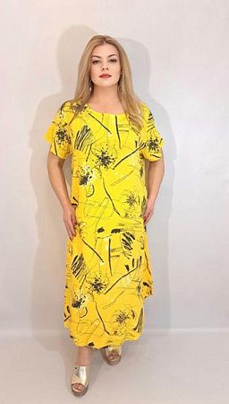 Платье Romeo Life 1515 yellow - делук