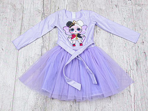 Платье Kindzer Clothes N12 l.purple - делук