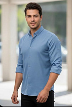 Рубашка Mary Poppins 7189 l.blue - делук