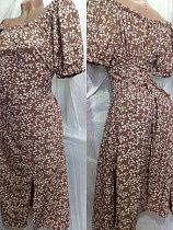 Платье Galina 574 brown - делук
