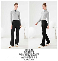 Штаны Kenalin 9636-1B black - делук