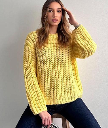 Свитер Lora LR761 yellow - делук