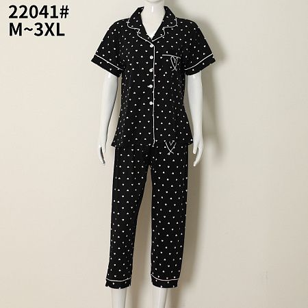 Пижама Brilliant 22041 black - делук