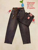 Джинсы Vanver B82215 brown - делук