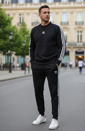 Костюм Спорт Delviago DL658 black - делук