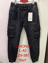 Джинсы Lihong L42 black - делук