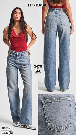 Джинсы Ruxa 2478-2-32 l.blue - делук