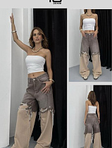 Джинсы Three Black Women TB16 beige - делук