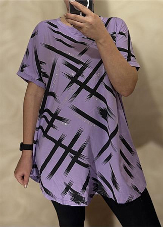 Футболка Levisha 25008 lilac - делук