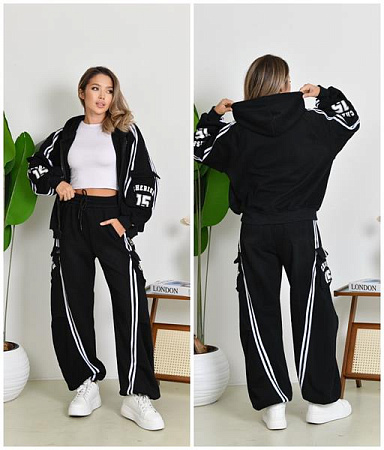 Костюм Спорт Saint Wish 7067 black - делук
