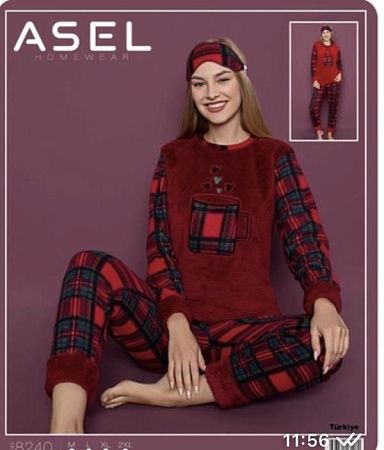 Пижама Homewear 8240 wine - делук