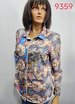 Рубашка Lida 9359 beige - делук