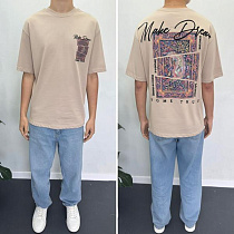 Футболка I8Denim 90580 beige - делук