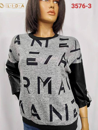 Свитер Lida 3576-3 grey - делук