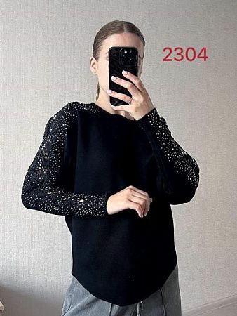 Свитер Fsn 2304 black - делук
