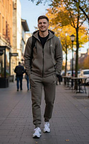 Костюм Спорт Delviago DL572 khaki - делук