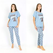 Пижама Пижама-Ок 15400(04097) l.blue - делук