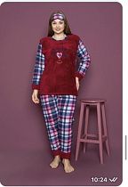 Пижама Homewear HW9 wine - делук