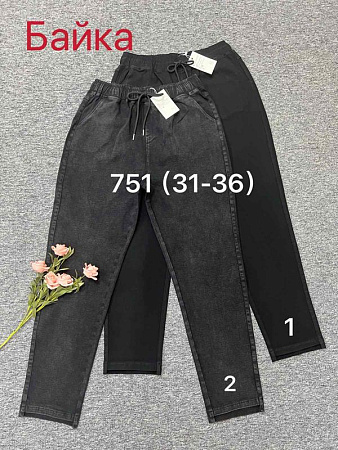 Джинсы Leen 751-1 black - делук