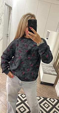 Свитер Lora LR899 d.grey - делук