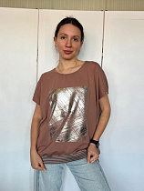Футболка Fsn 2731 brown - делук
