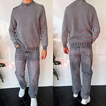 Свитер Three Black 2383 grey Свитер Three Black 2383 grey - делук