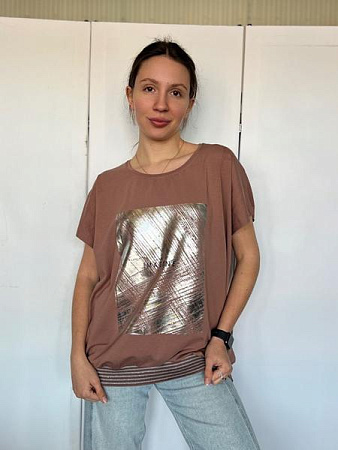 Футболка Fsn 2731 brown - делук