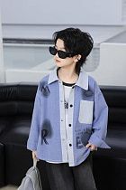 Рубашка Yalisi 10327 blue - делук