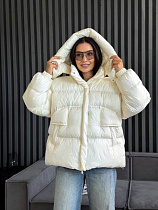 Пуховик Trend 3520 l.beige - делук