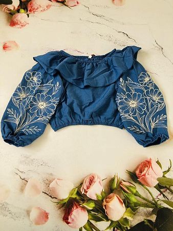 Блузка Moda School M75 blue - делук