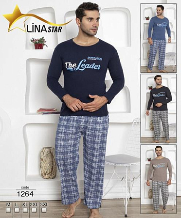 Пижама 4 Seasons 1264 navy - делук