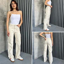 Джинсы I8Denim Women TB133 beige - делук