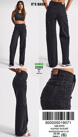 Джинсы Jeans Style 2505-1 black - делук