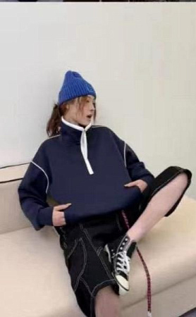 Худи Divo 10496 navy - делук