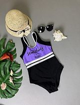 Купальник Dfk 1856 black-lilac - делук