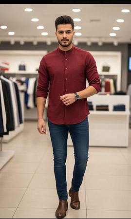 Рубашка Mary Poppins 7192 wine - делук