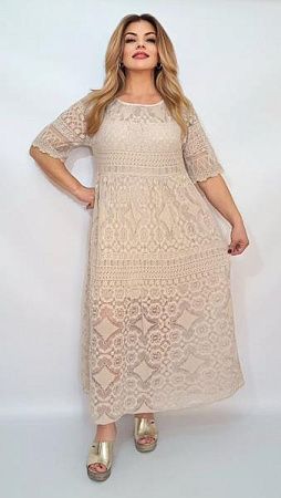 Платье Romeo Life 7181 beige - делук