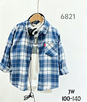 Рубашка Flong 6821 blue - делук