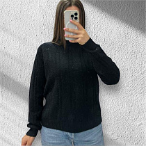 Свитер Elena&Vika 25516 black - делук