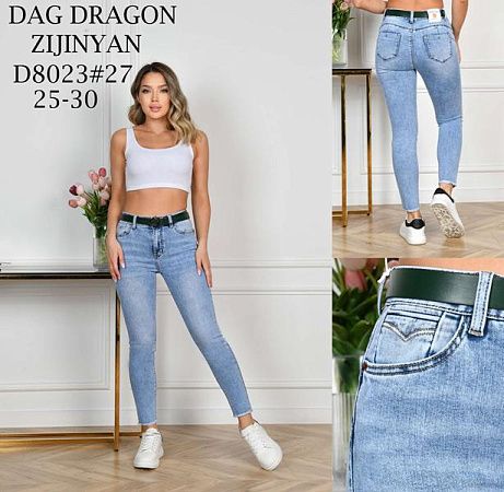 Джинсы Zijinyan D8023 l.blue - делук