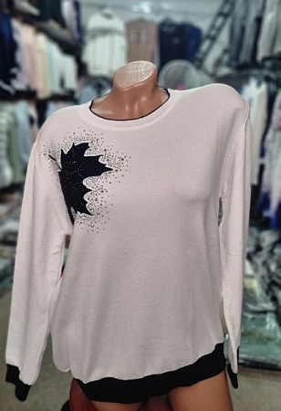 Свитер Julia JL1044 white - делук