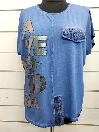 Футболка Julia JL102 l.blue - делук