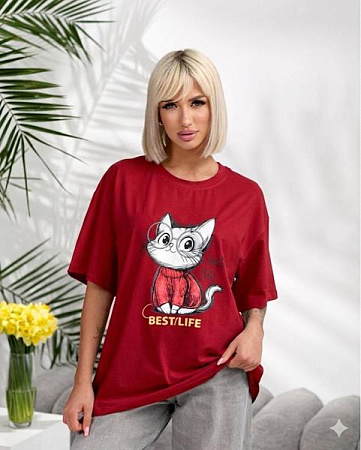 Футболка Lelis 1060-26 red - делук