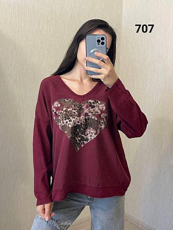 Свитер Fsn 707 wine - делук