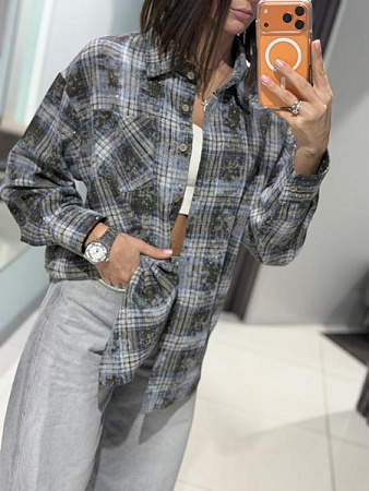 Рубашка Comod 7101-68 l.grey - делук